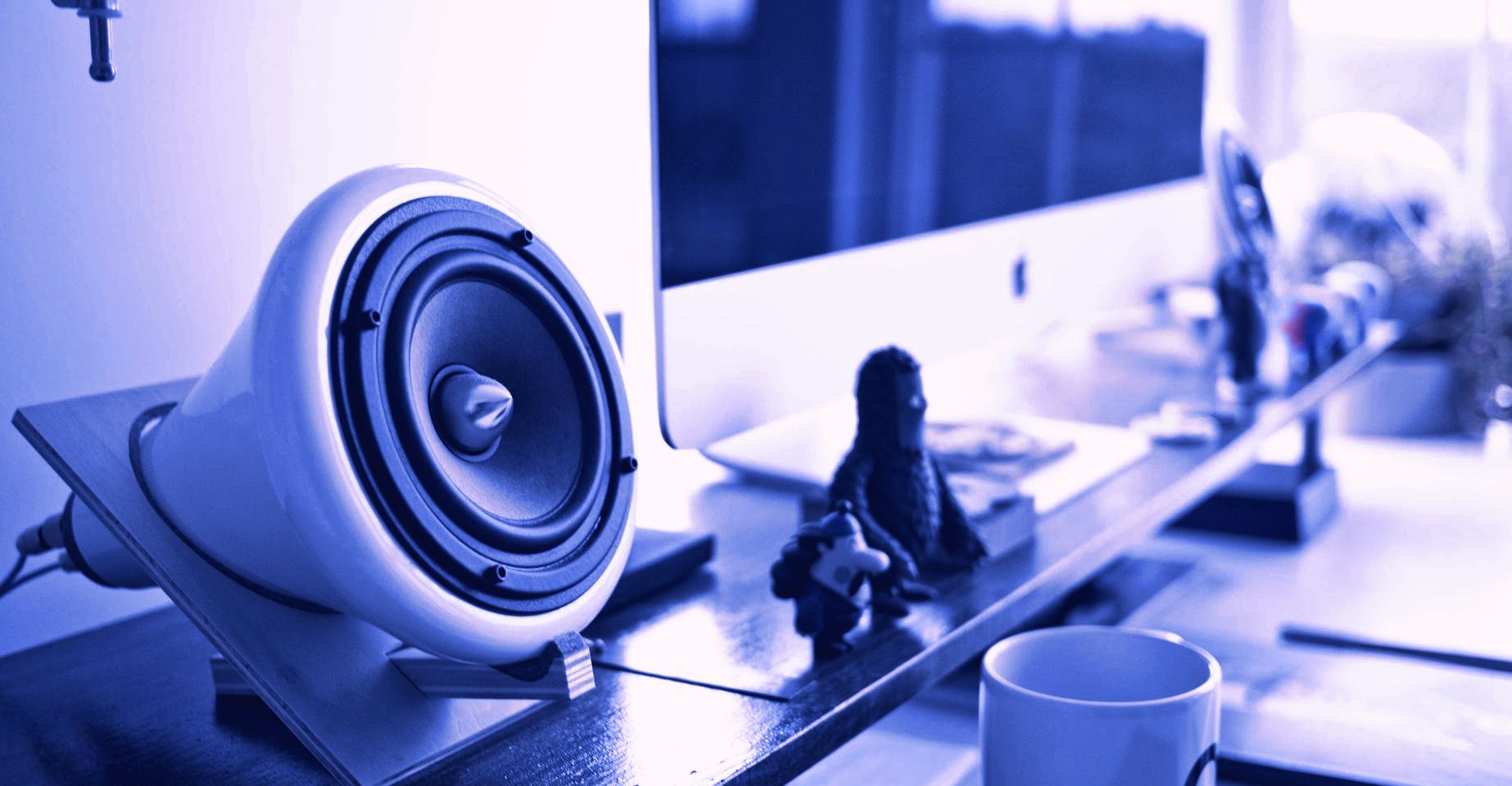 A workspace set up for content production, Search & Content at Devodin
