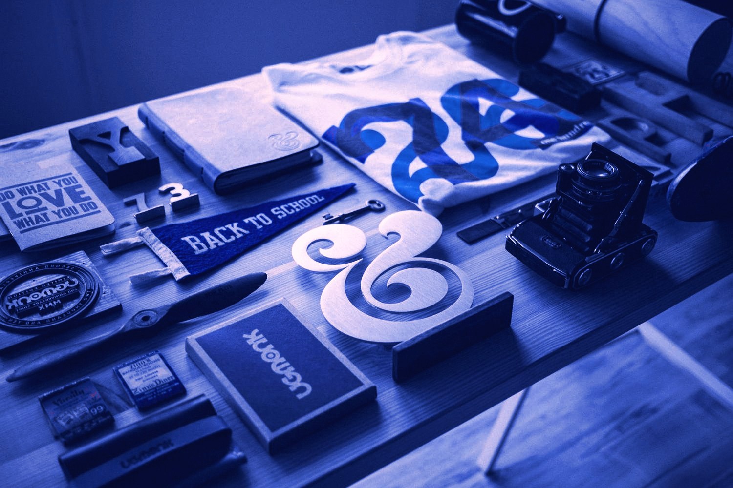 Drafting tools on a workbench, the craft behind Websites & Ecommerce at Devodin