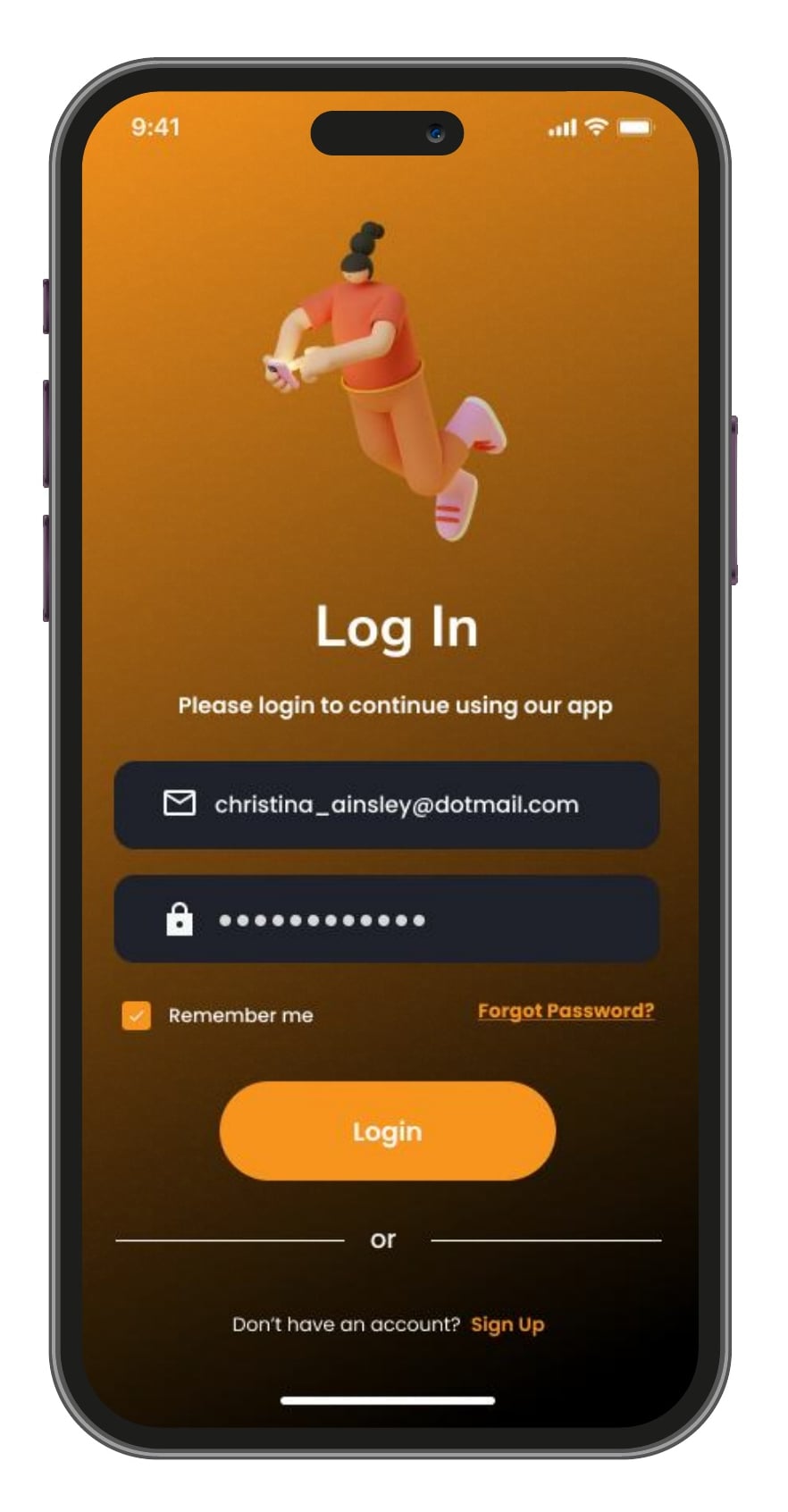 Startup Assistant AI assistant app log in and onboarding screen 3 of 8.