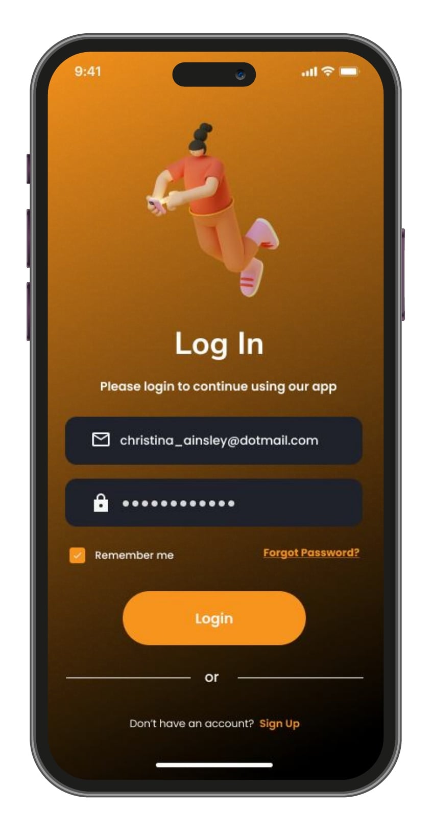 Startup Assistant AI assistant app log in and onboarding screen 5 of 8.