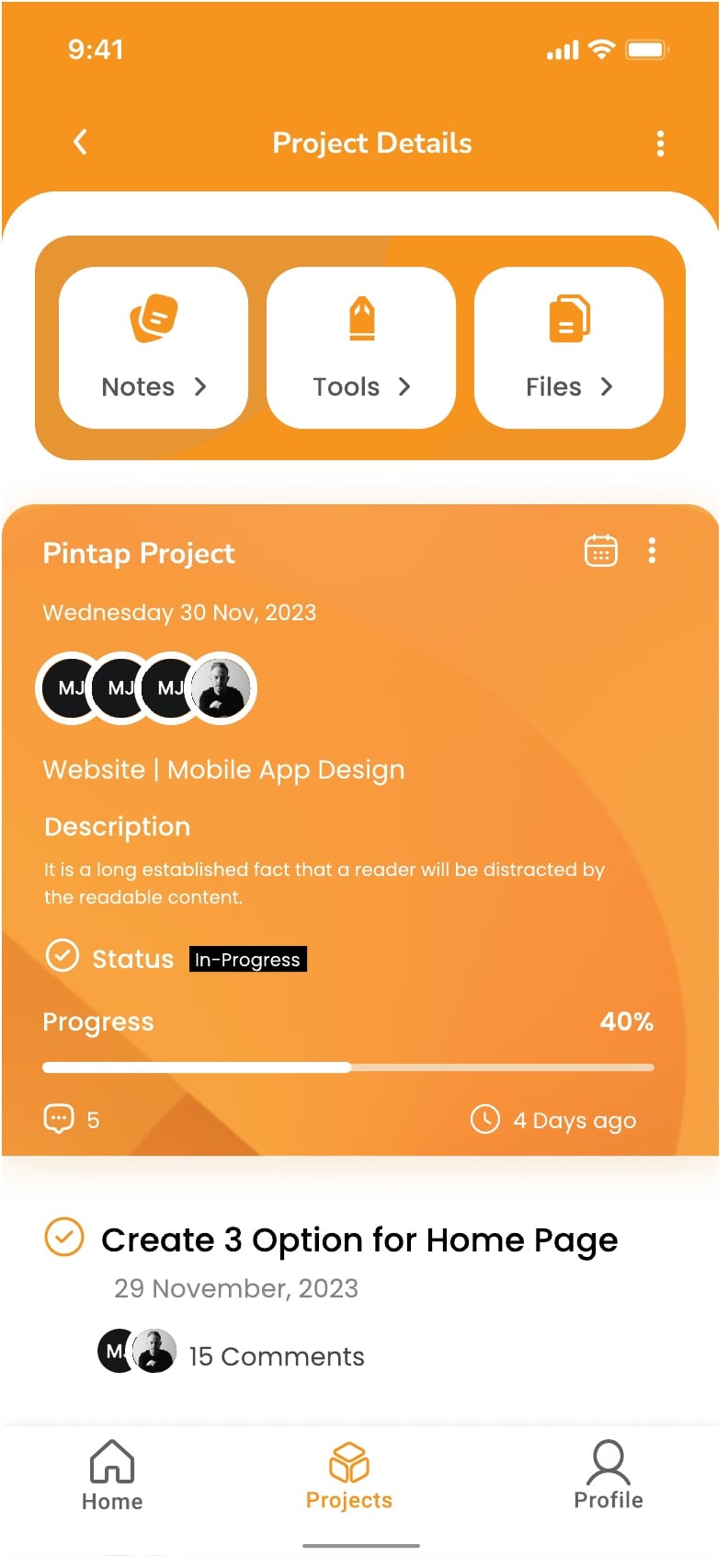 Startup Assistant AI assistant app projects screen 3 of 15.