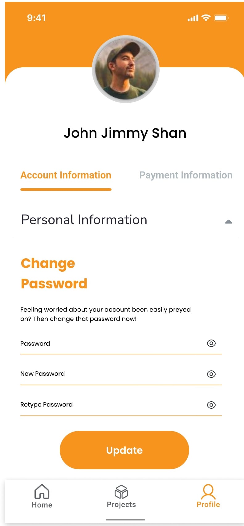 Startup Assistant AI assistant app profile screen 3 of 8.