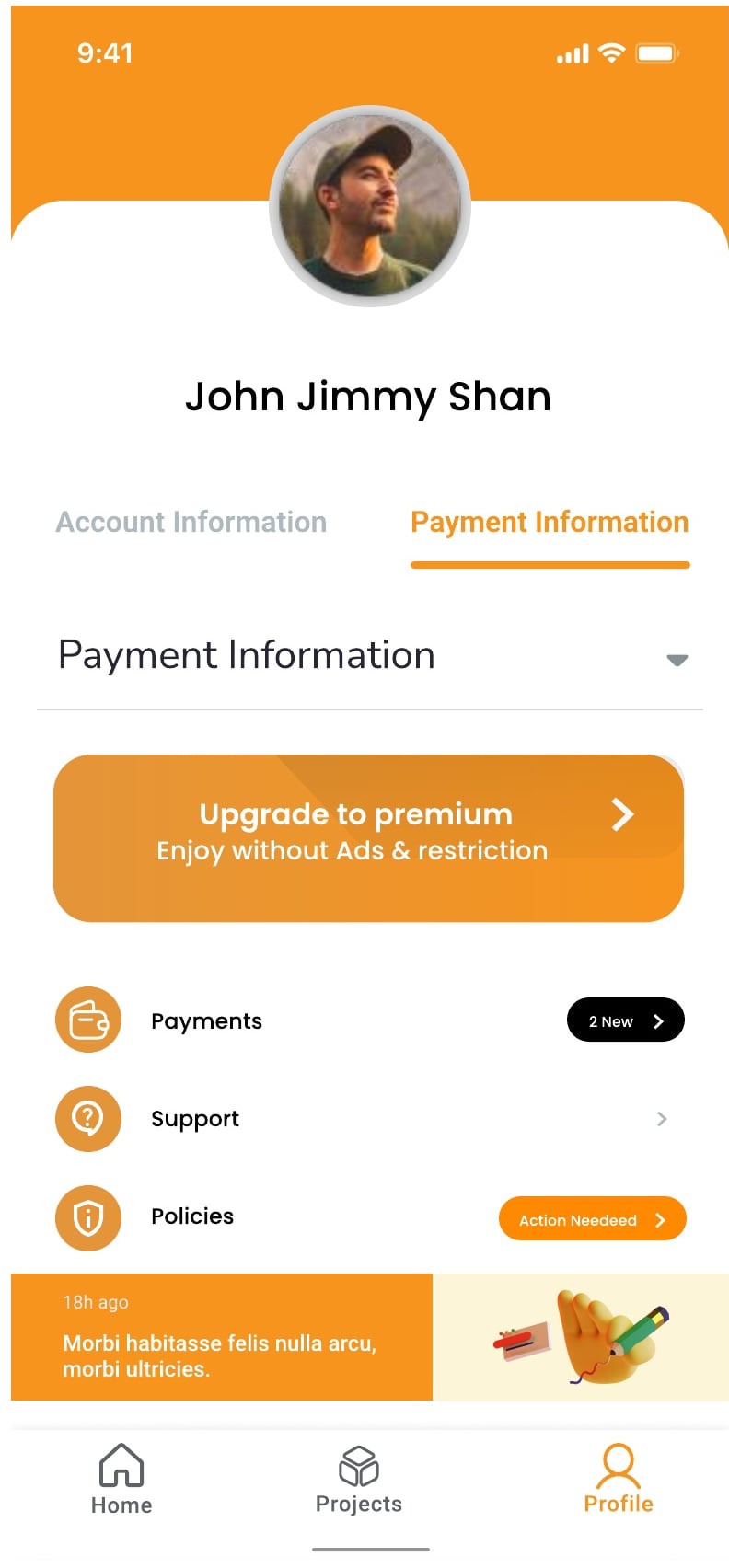 Startup Assistant AI assistant app profile screen 4 of 8.