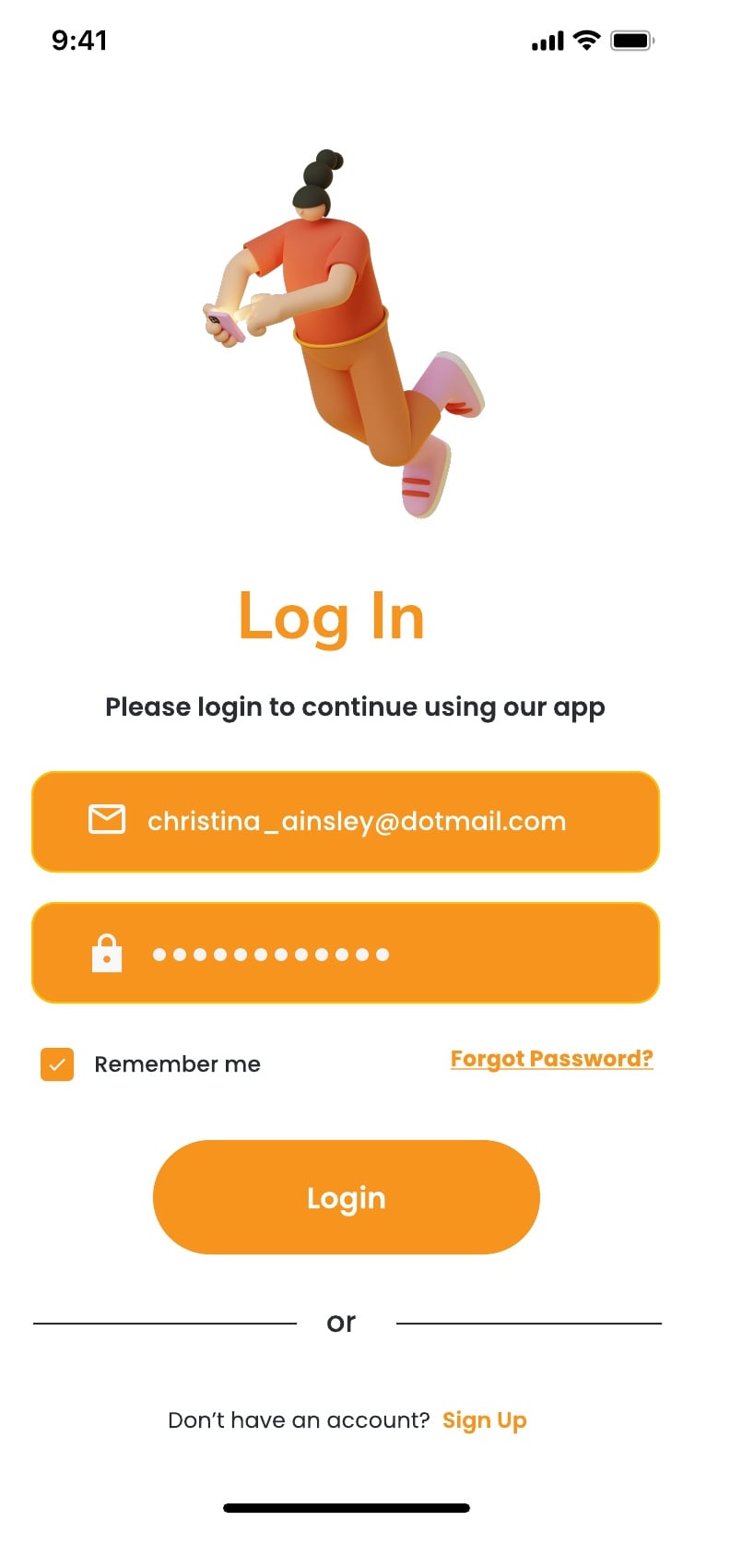Startup Assistant AI assistant app sign up and sign in screen 2 of 5.